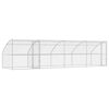 vidaXL Dog Kennel 4 pcs Silver 8 x 2 x 2 m Galvanised steel