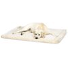 HuggleHounds Fleece Pet Mat XL Wool White