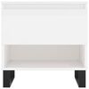 vidaXL Coffee Tables 2 pcs High Gloss White 50x46x50 cm Engineered Wood