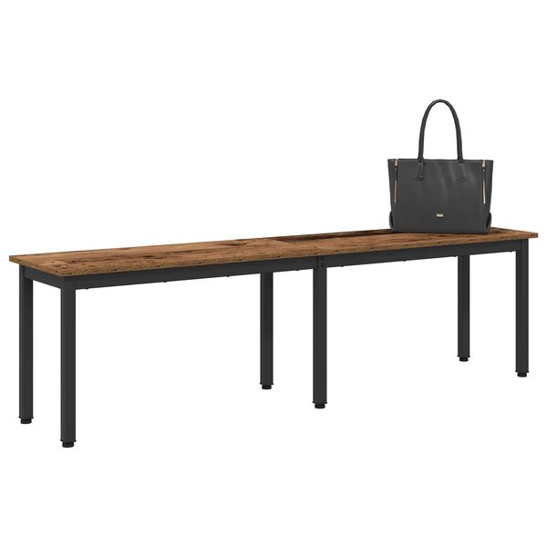 vidaXL Bench Old Wood 160 x 35 x 45 cm Engineered Wood