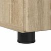 vidaXL Bathroom Furniture Set 3 pcs Sonoma Oak Engineered wood & Metal