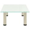 vidaXL TV Stand Frosted 80x35x17 cm Tempered Glass