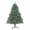 vidaXL Artificial Christmas Tree with 300 LEDs with Stand Green 240 cm