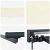vidaXL Retractable Awning Cream 300 x 250 cm Polyester and Aluminium