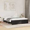 vidaXL Bed Frame without Mattress Black 160x200 cm Engineered Wood