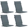 vidaXL 4-Piece High Back Chair Cushions GEMERT 4 pcs 100% Polyester