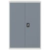 vidaXL File Cabinet Light Grey and Dark Grey 90x40x140 cm Steel