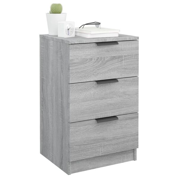 vidaXL Bedside Cabinet Grey Sonoma 40x36x65 cm