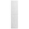 vidaXL Wardrobe High Gloss White 100x50x200 cm Engineered Wood