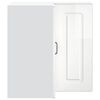 vidaXL Kitchen Wall Corner Cabinet Kalmar High Gloss White Engineered Wood