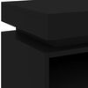 vidaXL Bedside Cabinets with LED Lights 2 pcs Black 40x39x48.5 cm