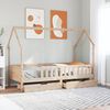 vidaXL Kids Bed Frame with Drawers without Mattress 90x200 cm Solid Wood