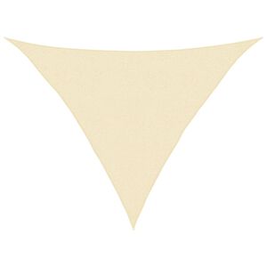 vidaXL Sunshade Sail 160 g/m&sup2; Cream 2.5x2.5x3.5 m HDPE