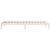 vidaXL Extra Long Bed Frame without Mattress White 90x220 cm Solid Wood Pine