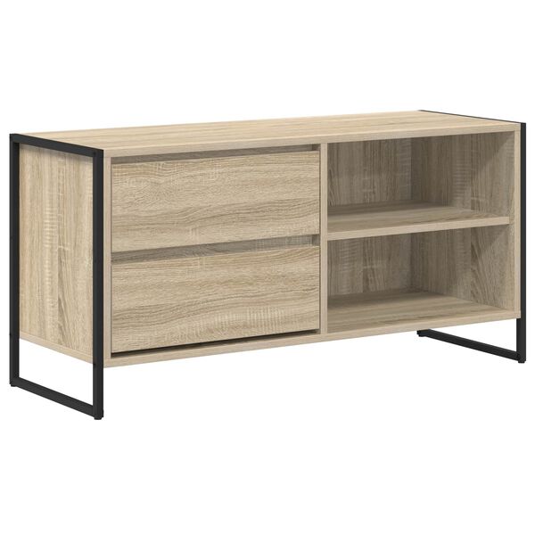 vidaXL TV Cabinet Sonoma 100 x 36 x 49.5 cm Engineered Wood