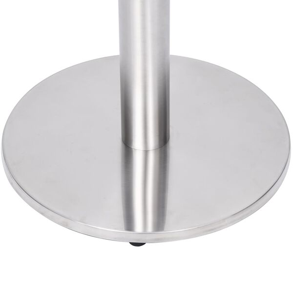 vidaXL Bistro Table Leg Silver &Oslash;45x72 cm Stainless Steel