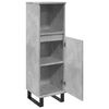 vidaXL Bathroom Cabinet Concrete Grey 30x30x100 cm Engineered Wood