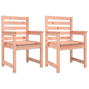 vidaXL Garden Chairs 2 pcs 60x48x91cm Solid Wood Douglas