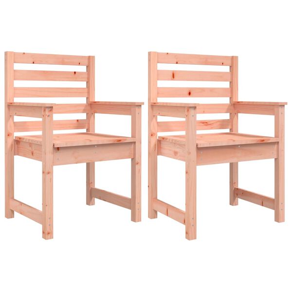 vidaXL Garden Chairs 2 pcs 60x48x91cm Solid Wood Douglas
