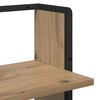 vidaXL Wall Shelf Artisan Oak 30 x 25 x 100 cm Engineered Wood