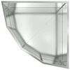 vidaXL Corner Planter Silver 60 x 60 x 35 cm Galvanised steel