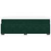 vidaXL Box Spring Bed with Mattress Dark Green 90x200 cm Velvet