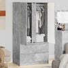 vidaXL Bathroom Cabinet with Drawer Concrete Grey 79.5 x 49 x 156 cm