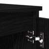 vidaXL TV Cabinet Black Oak 104 x 35 x 50 cm Engineered Wood