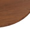 vidaXL Round Table Top Dark Brown &Oslash;80x1.5 cm Treated Solid Wood Oak