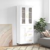 vidaXL Highboard White 69.5x34x180 cm Engineered Wood