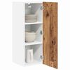 vidaXL Hanging Cabinet 2 pcs Old Wood and White 30 x 31 x 80 cm