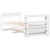 vidaXL Bed Frame without Mattress White 90x190 cm Single Solid Wood Pine
