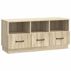 vidaXL TV Cabinet Sonoma Oak 102 x 34.5 x 47 cm Engineered Wood