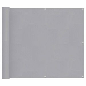 vidaXL Balcony Screen 90 x 200 cm PU coated oxford alu