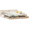 vidaXL Daybed with Trundle and Drawers without Mattress 80x200 cm