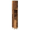 vidaXL Bathroom Cabinet Old Wood 30x30x190 cm Engineered Wood