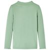 Kids' T-shirt with Long Sleeves Mock Turtleneck Dark Mint 128