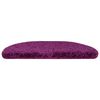 vidaXL Stair Mats 10 pcs 65x21x4 cm Violet Half Round Large