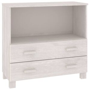 vidaXL Sideboard HAMAR White 85x35x80 cm Solid Wood Pine