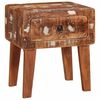 vidaXL End Table with Drawer Brown 40 x 32 x 46 cm Solid Reclaim Wood