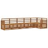 vidaXL Sectional Sofa Set 6 pcs Natural Solid Acacia Wood