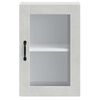 vidaXL Kitchen Wall Cabinet with Glass Door&nbsp;Porto Concrete Grey