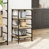 vidaXL Kitchen Trolley Sonoma Oak 45x35x89.5 cm Engineered Wood