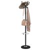 vidaXL Coat Stand with Umbrella Holder Black 180 cm Powder-coated Iron