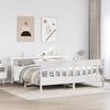 vidaXL Bed Frame without Mattress White 180x200 cm Super King Solid Wood Pine