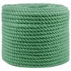 vidaXL Jute Rope 14 mm Green 100% Tossa jute