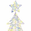 vidaXL Christmas Tree with 160 LEDs Warm white 150 cm PET