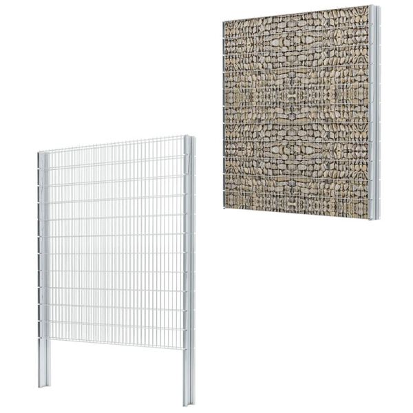 vidaXL Gabion Hooks 100 pcs Steel