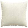vidaXL Sofa Pillows 2 pcs Cream 50 x 50 cm Corduroy Fabric