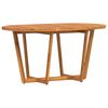 vidaXL Garden Dining Table Oval 150x90x75 cm Solid Wood Acacia
